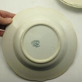 Pair of old hollow plates in Moonville model London earthenware