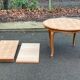Renovated Louis XV dining table in cherry wood from the 20th century, 210cm.