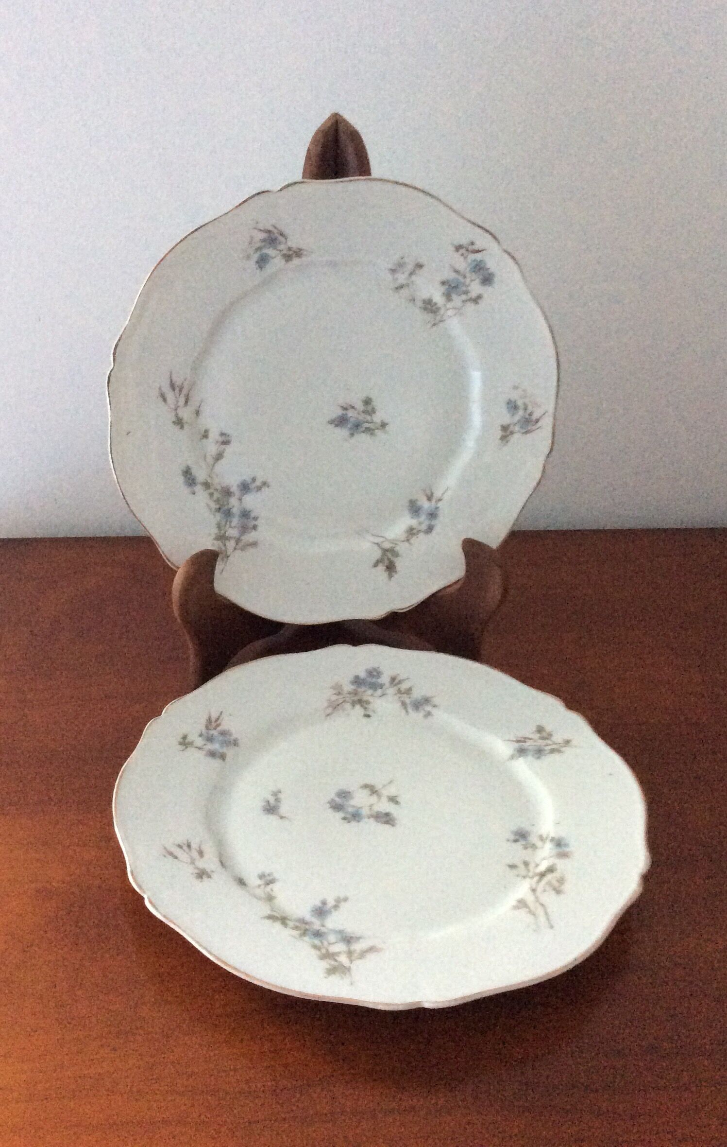 Old Theodore Haviland muslin porcelain plates