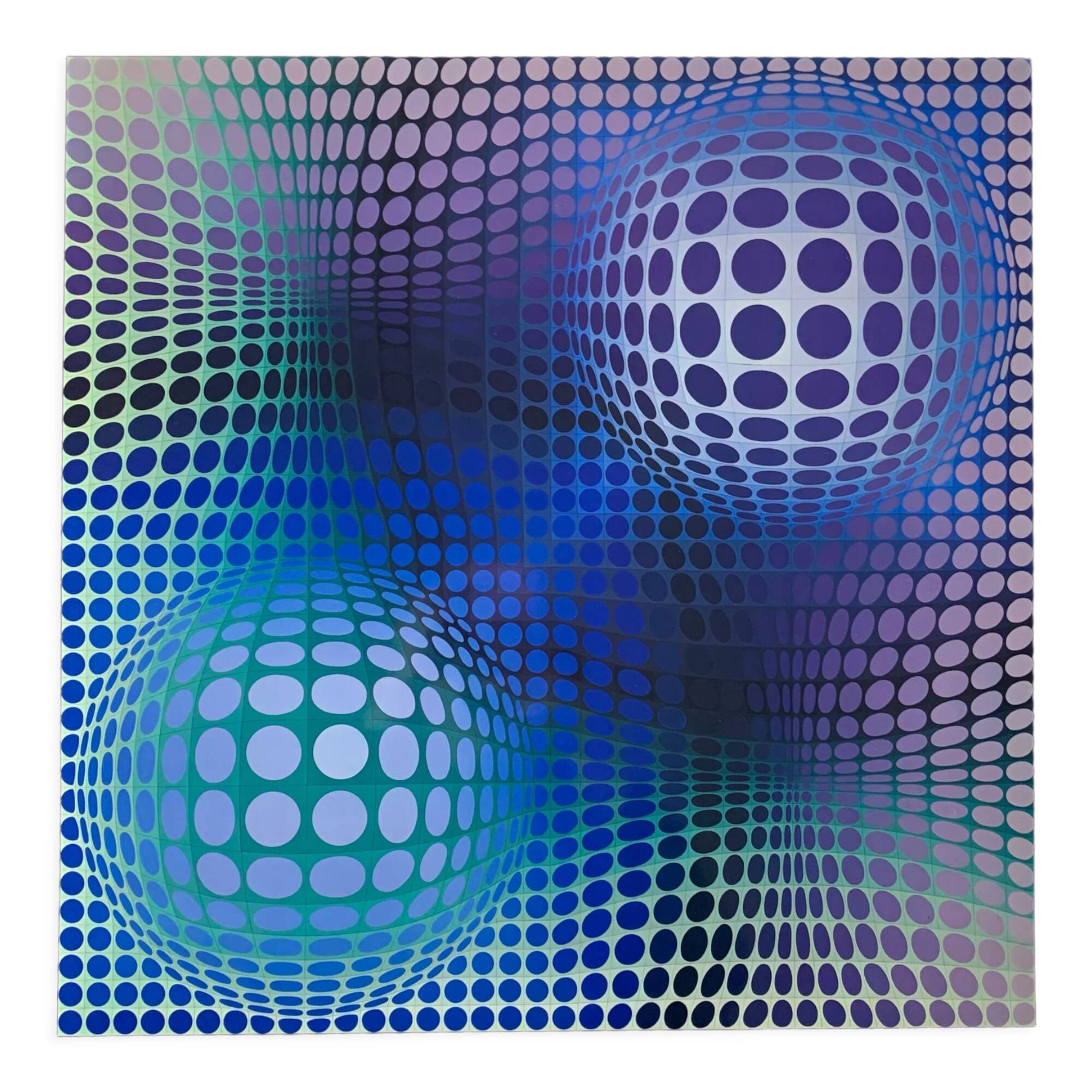Affiche cinétique OP ART Vasarely
