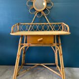 Rattan hairdresser and vintage wicker