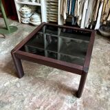 Teak and smoked glass coffee table published by Ekornes, Denmark