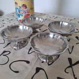 4 coupes à glace en inox