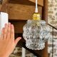 Suspension moderne globe en verre vintage