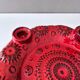 Vintage ceramic advent wreath, candle holder, 70's christmas