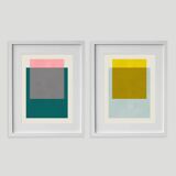 2 framed printed arts