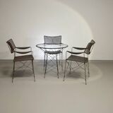 Beautiful dining set designed by Yuzuru Yamakawa. The chairs and table are