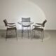 Beautiful dining set designed by Yuzuru Yamakawa. The chairs and table are