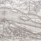 Old map St Nazaire Loire estuary 1940