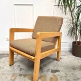 Scandinavian houndstooth armchair