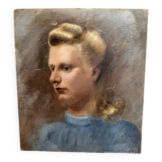 Portrait painting of a woman, 1940