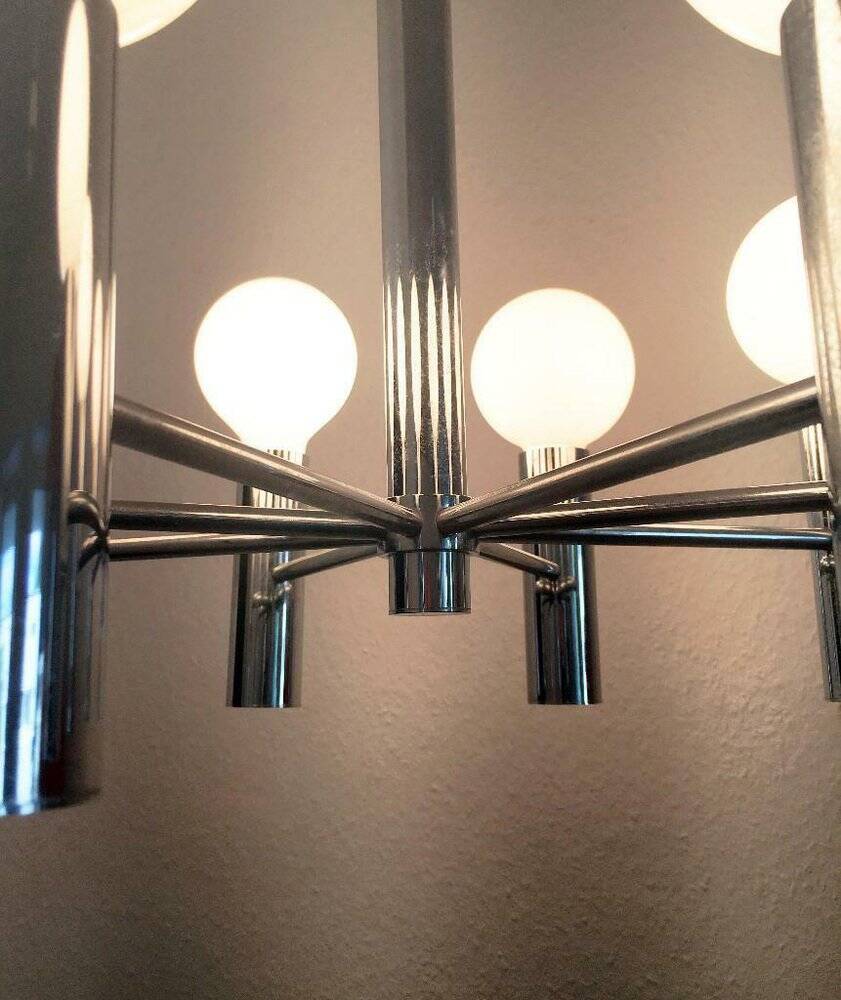 Mid-century German spatial chandelier by Hustadt Leuchten, 1960s.