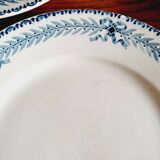 Lot de 6 assiettes plates en terre de fer Boulenger et Samaritaine coq canard