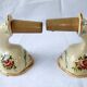 Pair wall lamp earthenware porcelain luminaire candle holder