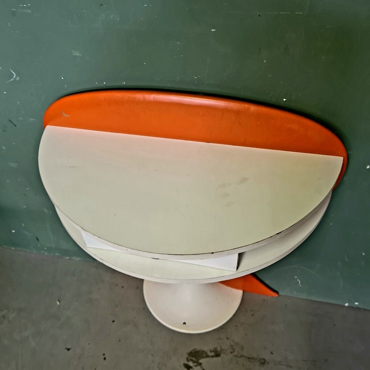 French retro wall console with drawer