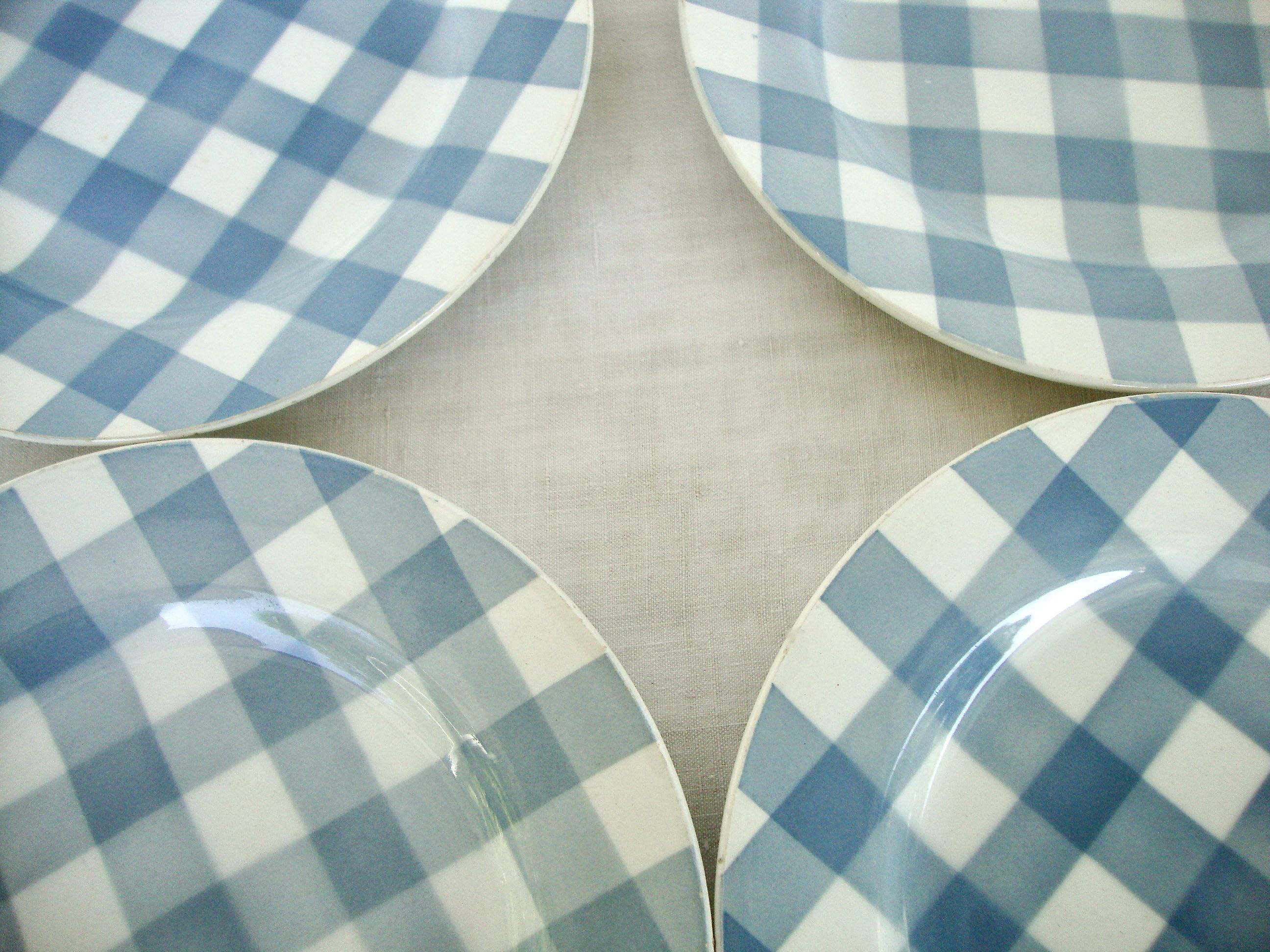 Set of 6 plates Digoin Sarreguemines