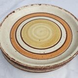 Set 11 plates Gien France model Etna spirals bohemian retro 1970