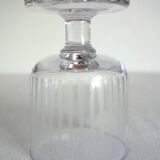 Set of 6 vintage cut crystal aperitif glasses
