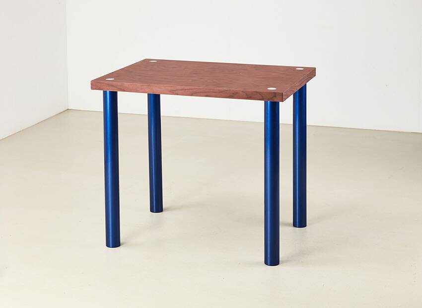 Prototype Small Donau Dining Table by Ettore Sottsass for Leitner 1986