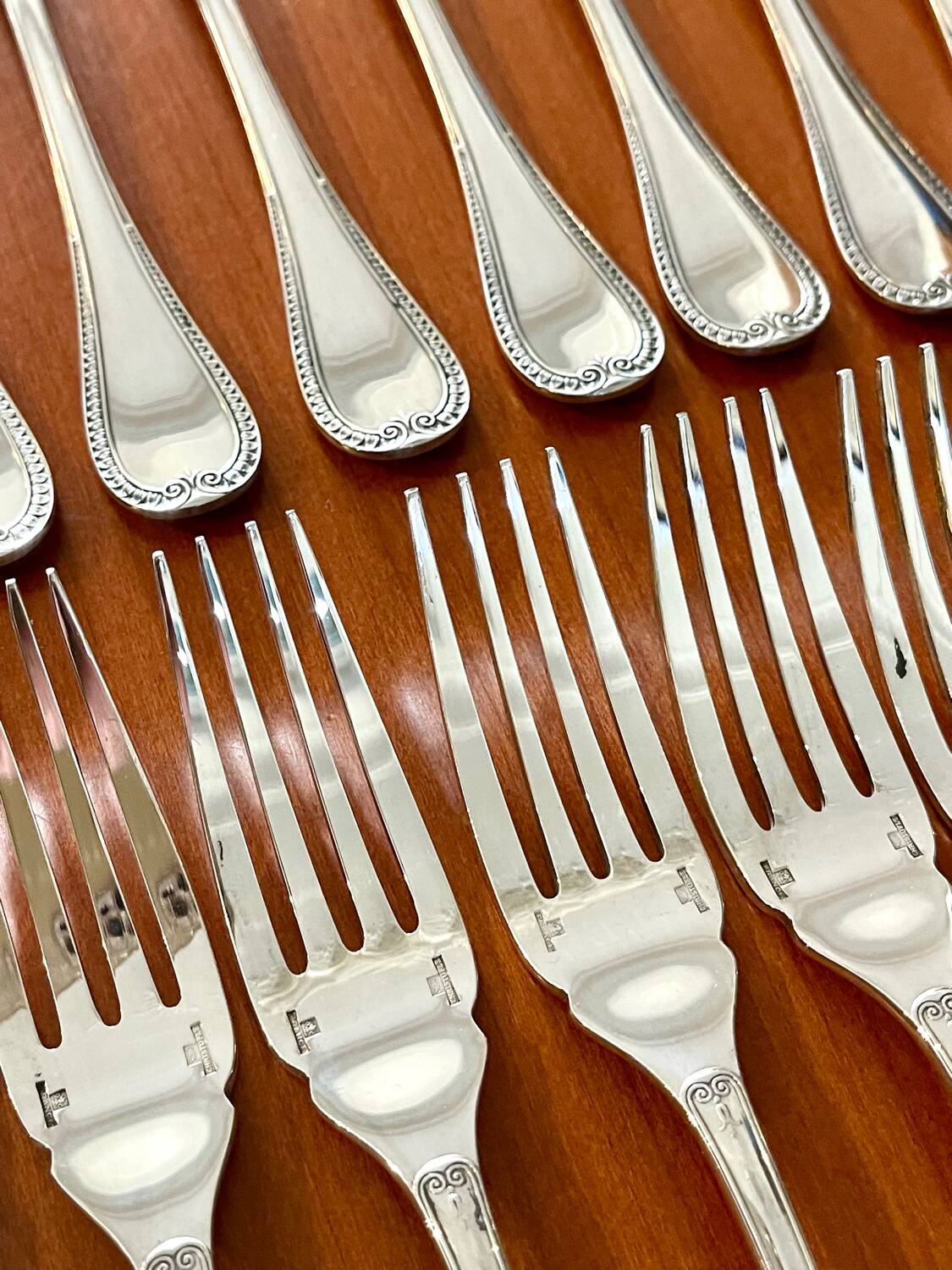 Christofle Malmaison 12 fish cutlery set excellent condition (24 pieces)