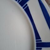 Mismatched antique flat plates in earthenware