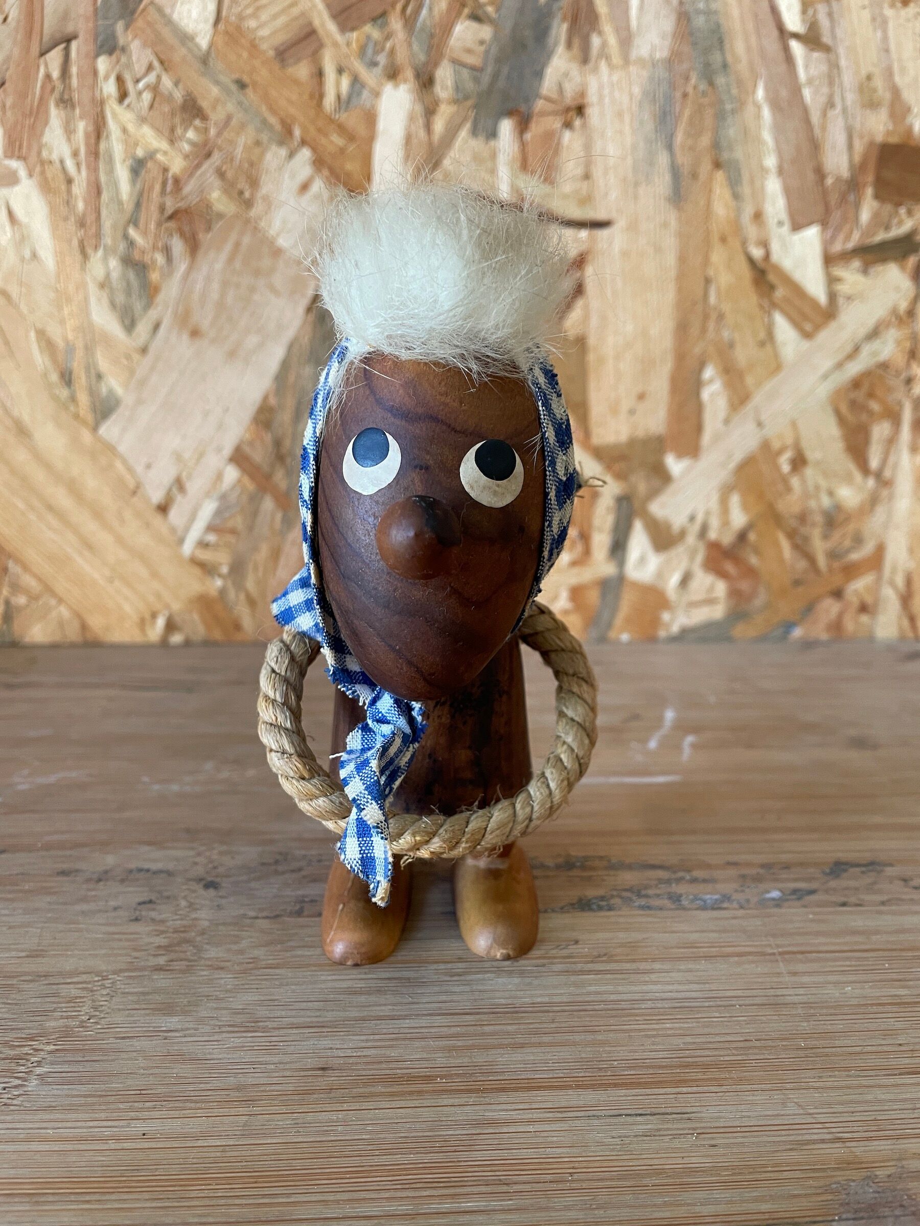 Scandinavian teak figurine