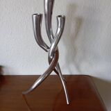 Bougeoir enlacé en fonte d'aluminium lo