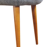 Mid century stool with original fabric