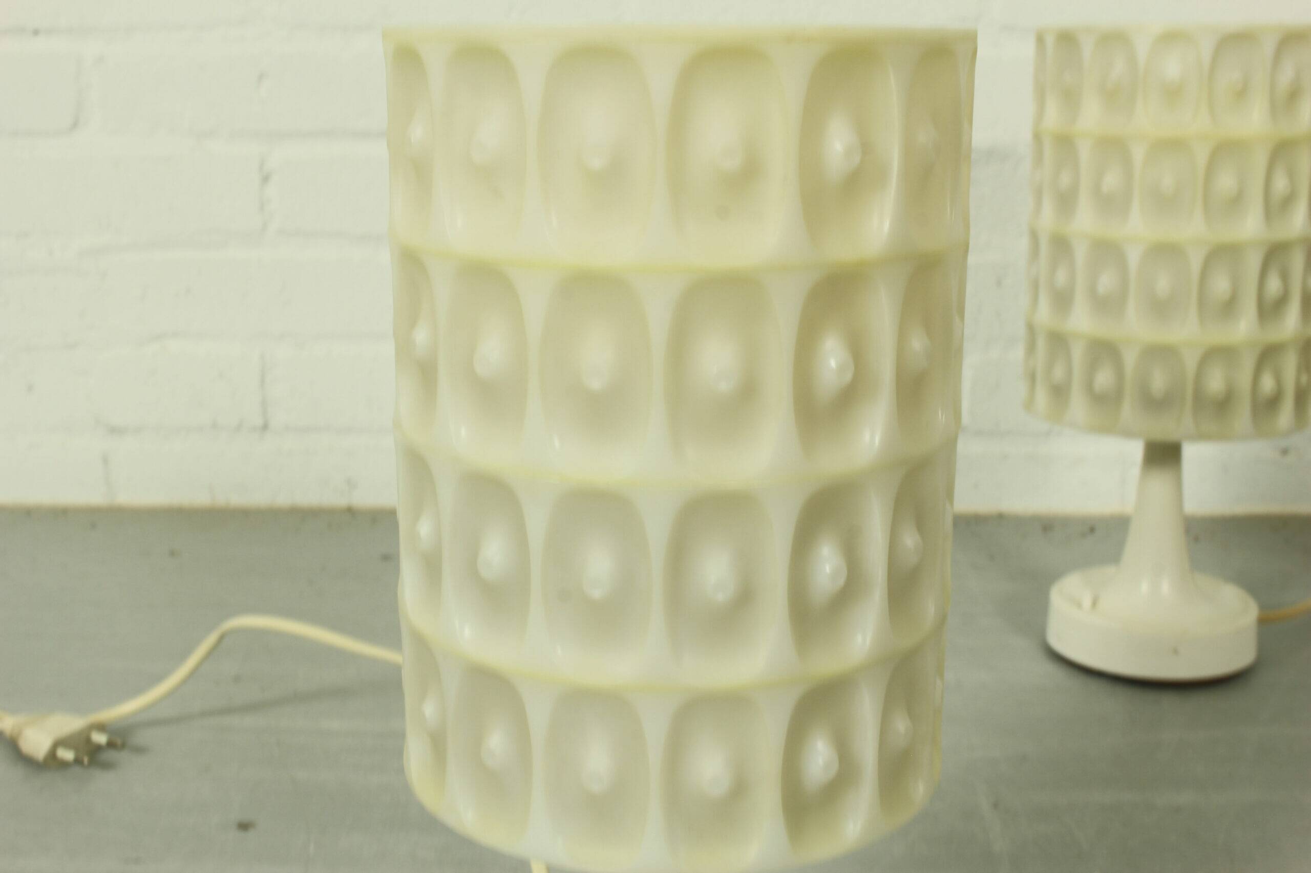 Elegant mid-century modern lamp set, Erco 1970s