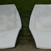 Pair of Eurolax sunbathing by Charles Zublena, 70s