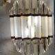 Pair of Benini wall lamps, murano glass Italy 1970s