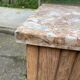 Art Deco vintage Parisian buffet renovated in solid wood and pink marble 123cm
