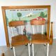Pair of vintage school chairs
