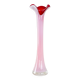 Pink vase, Murano glass, Italian design, 1970s, made in Italy
