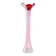 Pink vase, Murano glass, Italian design, 1970s, made in Italy