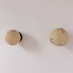 Pair of vintage wall lights, brass and "marbled" opaline, France, 1940.