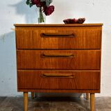 Mid century retro vintage teak chest of drawers 1960