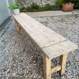 Sanded farm bench
