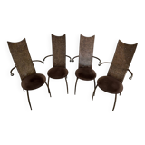 Set of 4 Post-Mordern chairs