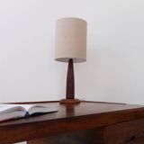 Vintage Danish Teak Table Lamp, 1960s