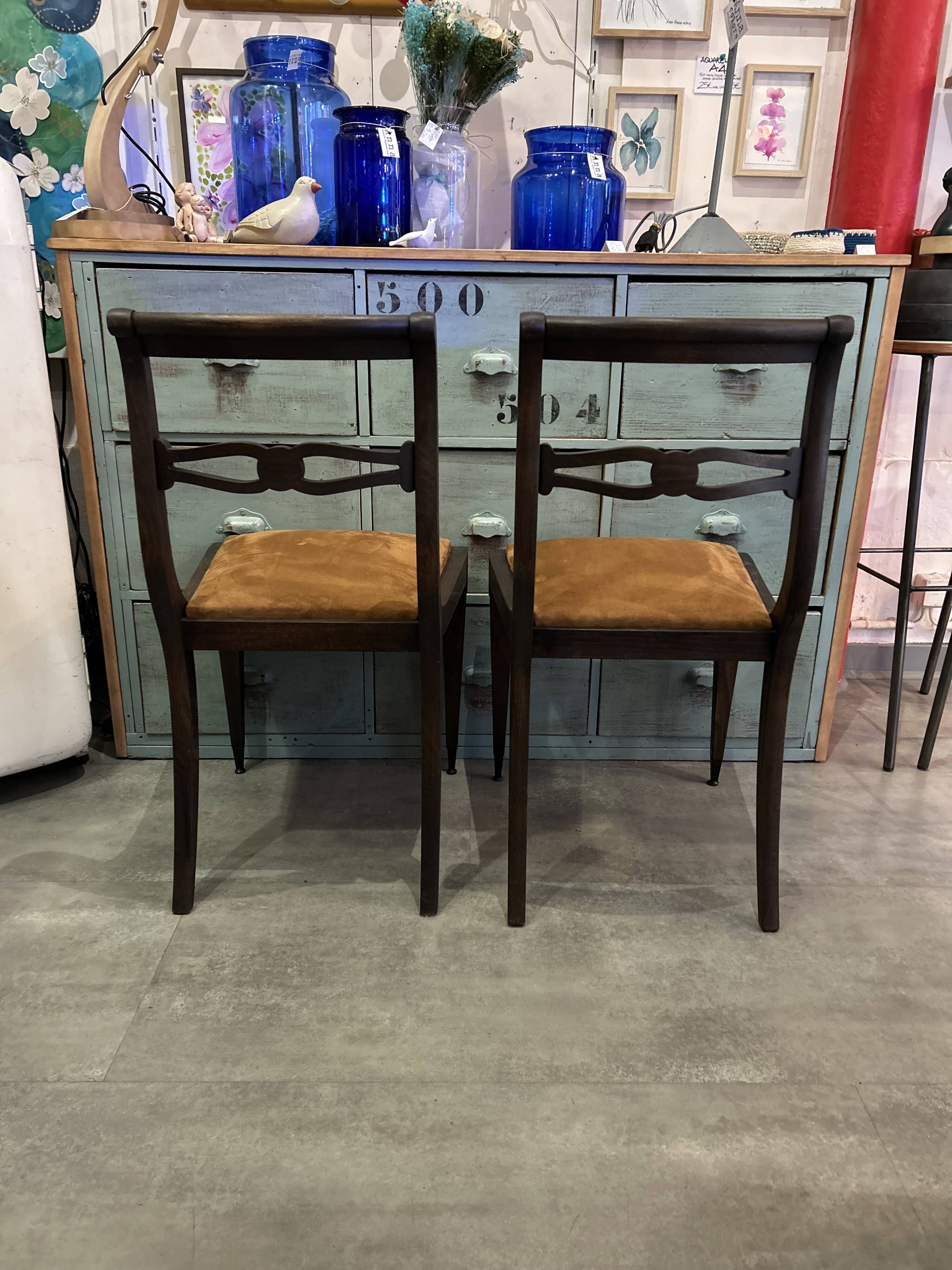 Pair of Regency style chairs from the 1940s.
