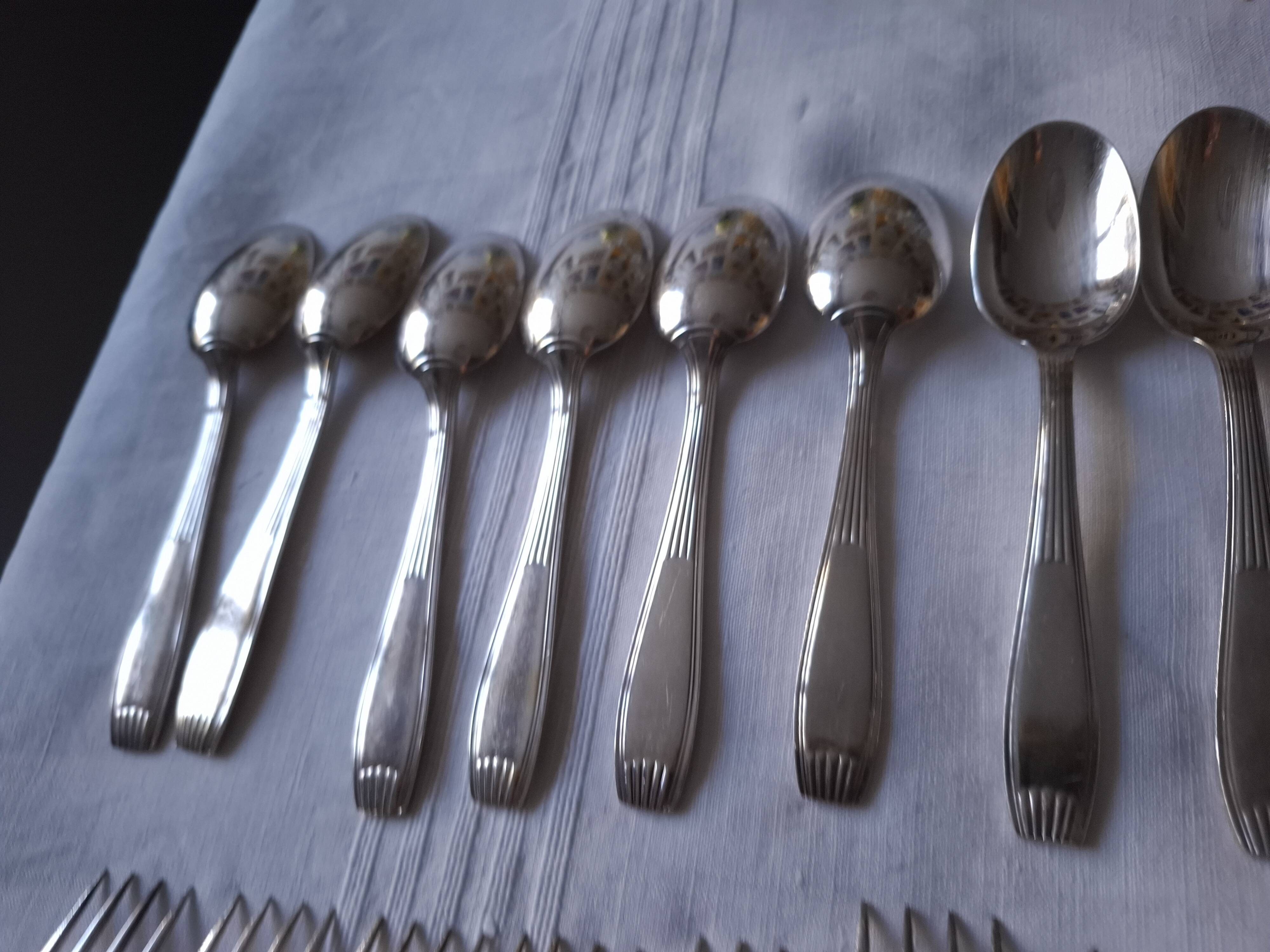 Alfemide christofle 49-piece cutlery set