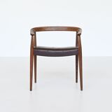 Nanna Ditzel model 113 armchairs Poul Kold Savvaerk Denmark 1955