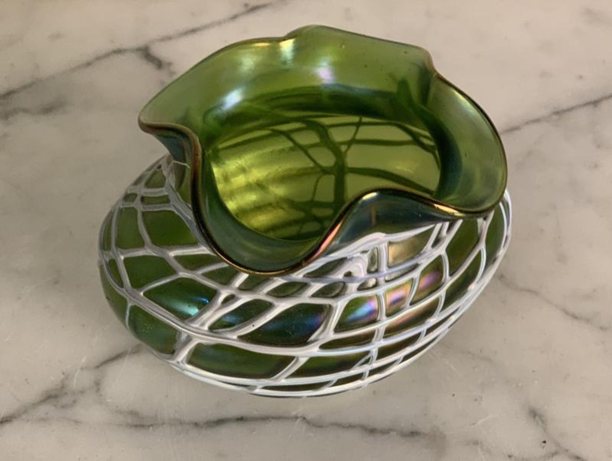 Vase in colored glass