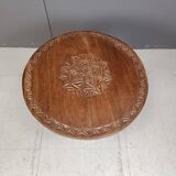 Vintage tribal art side table, 1960s