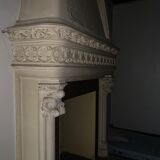 White clamart fireplace