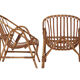 Vintage 60's rattan armchairs