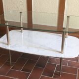 Table low double trap design 1950 vintage