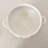 Old soup tureen sarreguemines (fontances) terre de fer