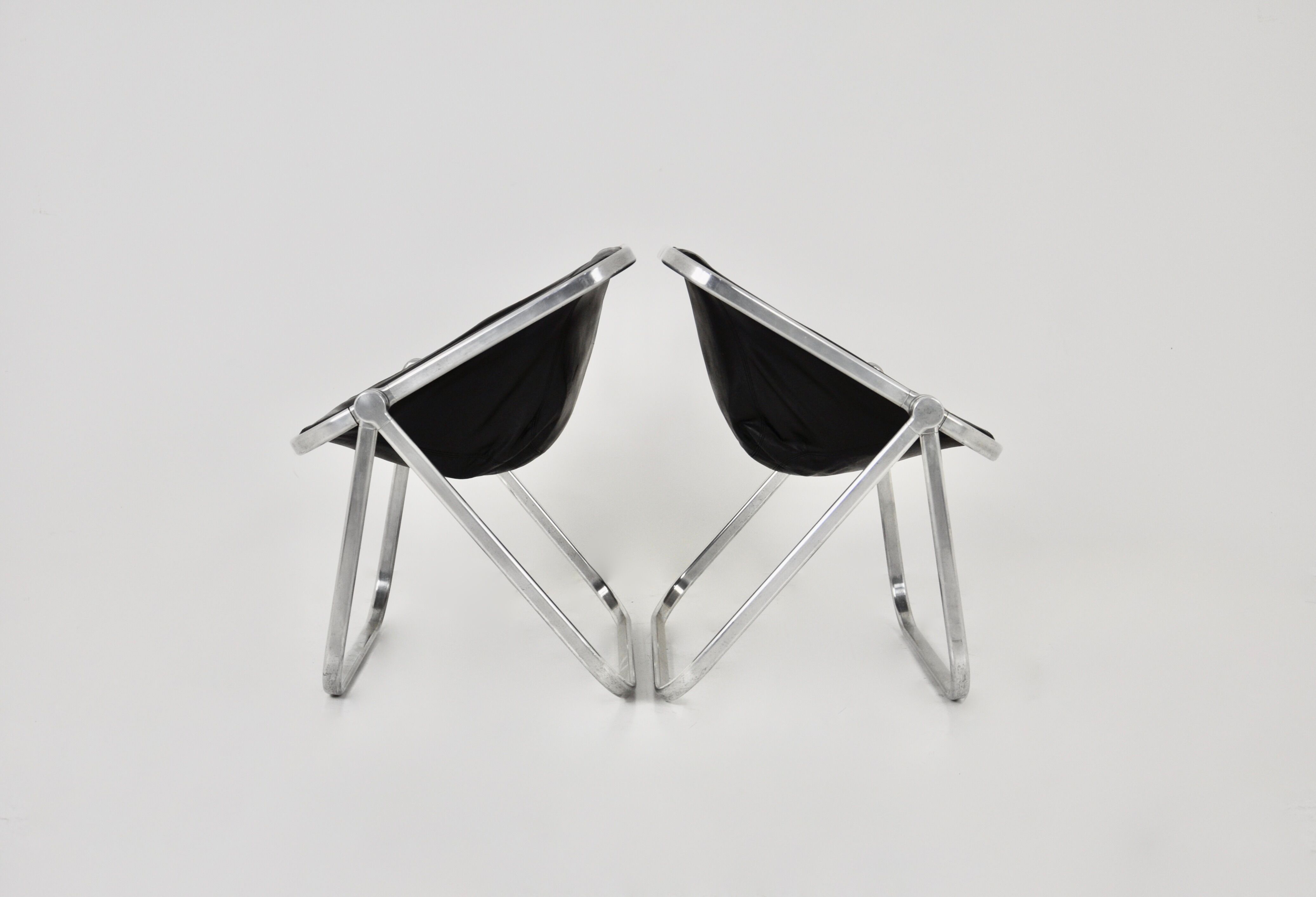 Chaises Plona par Giancarlo Piretti pour Anonima Castelli,1970S ensemble de 2